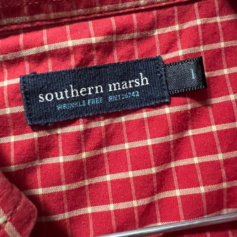 Southern Marsh Red Plaid Shirt